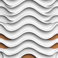 Abstract White Wave Pattern Background   Modern Geometric Design