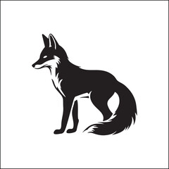 fox in the woods,animal, dog, cartoon, vector, illustration, fox