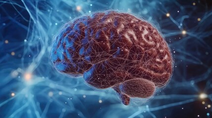 Obraz premium human brain's connectome and network dynamics