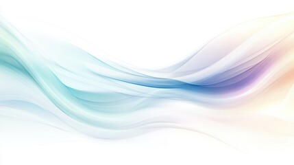 Naklejka premium Abstract wavy design with soft colors, conveying a sense of fluidity and calmness.