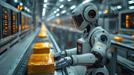 Fototapeta premium Robot in a Factory