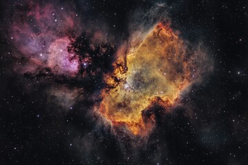 Fototapeta premium Galaxy with large star