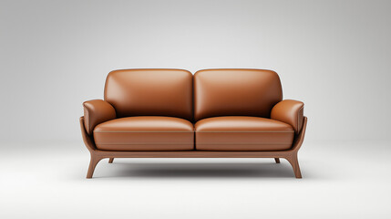 Modern Leather Sofa in Minimalist Interiors