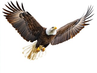 Fototapeta premium Bald eagle in flight