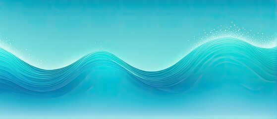 Fototapeta premium Abstract Ocean Waves with Sparkling Water