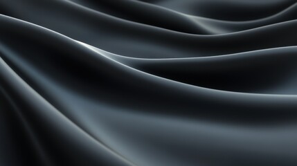 Fototapeta premium A black fabric with a wave pattern