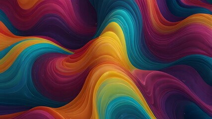 Fluid wave colorful abstract background. Dynamic colorful vibrant vector design Generative AI