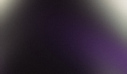 Dark purple blue gray grainy glowing backdrop design. Abstract noisy gradient seamless color spots, bright, shine, rough, grungy banner, poster or landing page
