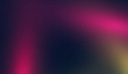 Dark purple magenta orange grainy glowing backdrop design. Abstract noisy gradient seamless color spots, bright, shine, rough, grungy banner, poster or landing page