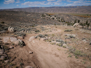 Rocky off roading trail in Gunnison Colorado