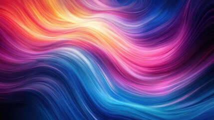 Fototapeta premium Abstract design with flowing lines and vibrant colors, symbolizing the concept of freedom and movement.