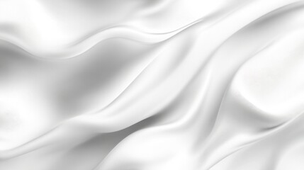 Fototapeta premium Soft white silk fabric texture, flowing and draping elegantly.