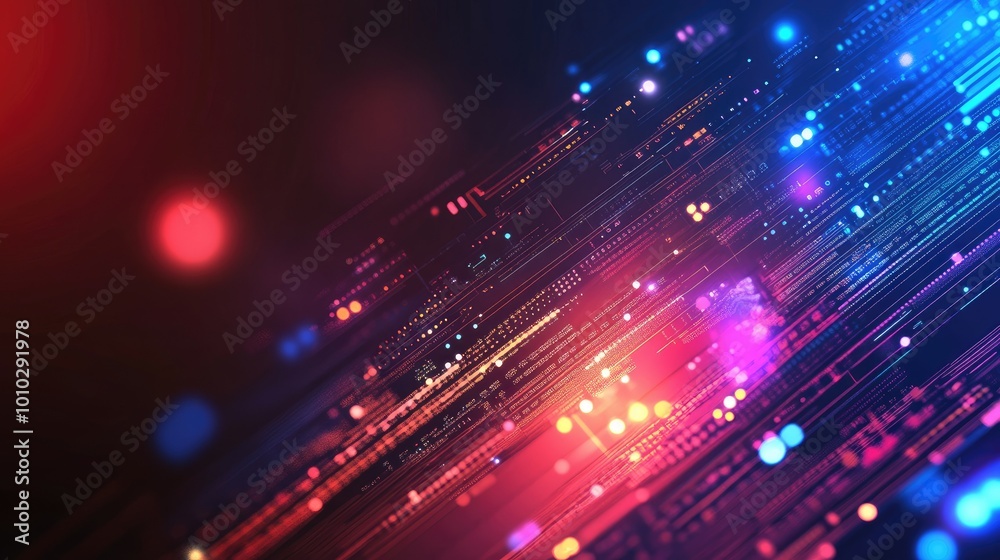 Poster technological abstract concept backgrounds