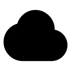 Cloud icon for weather and online storage
