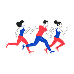 running element design template 