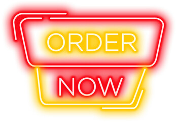 Order Now Neon Button