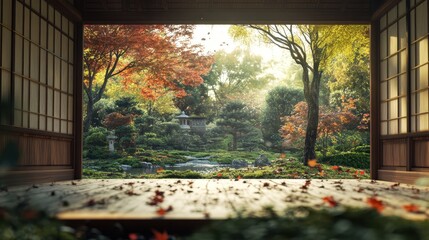 Autumn Serenity in the Japanese Garden