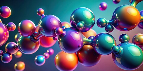 Abstract render of matte liquid metaball shapes , abstract, liquid, metaball, shapes,render,design, art, digital, graphic