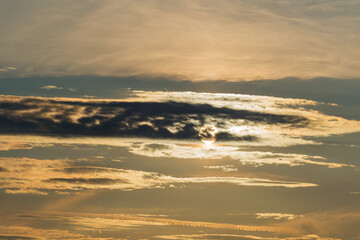 Sunlight Filtering Through Clouds
