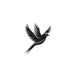 Simple birds flying illustration vector