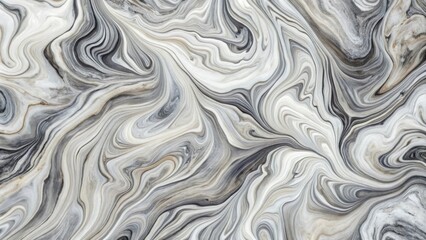Fototapeta premium Abstract marble texture with swirling patterns in shades of grey and white , marble, texture, abstract, background, wallpaper