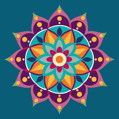 beautiful colorful mandala