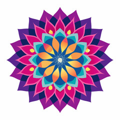 beautiful colorful mandala