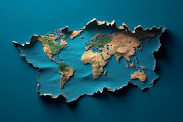 A mystical map that changes its borders as it is viewed, symbolizing the fluidity of yesterdayâ€™s history in a fantastical world of shifting stories