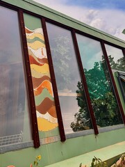 Earthship windows