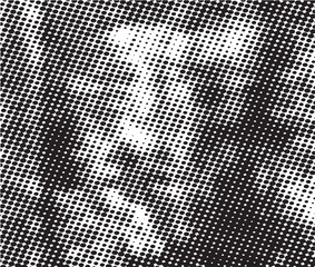 Abstract halftone black and white background