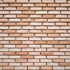 Obraz premium Red brick wall texture with an abstract pattern featuring solid brown and orange tones, showcasing old construction elements in a seamless design