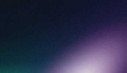 Abstract dark blue purple color spot grainy gradient backdrop design with light leaks seamless colors, banner, poster, website header.