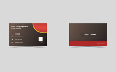Clean stylish modern and professional business card template