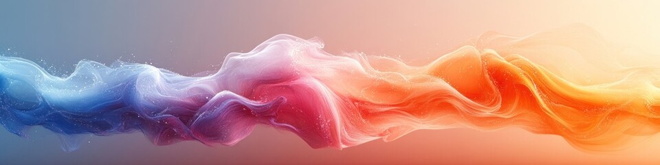 Obraz premium Abstract flowing waves in vibrant colors creating a dynamic visual.