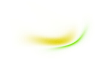 Modern abstract glowing wave transparent background. Dynamic green yellow flowing gradient shape design element