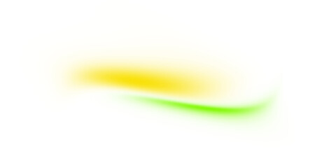 Modern abstract glowing wave transparent background. Dynamic green yellow flowing gradient shape...