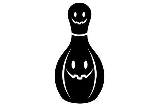 recommend clip art: halloween bowling pin pumpkin silhouette