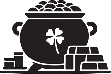 illustration of a pot of gold