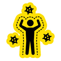 Immune Body Icon, Medical Health