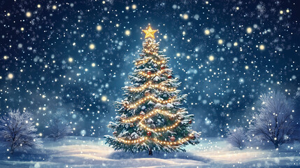 Christmas tree wallpaper background