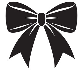 Bow and ribbon, Bow silhouette, Ribbon vector 