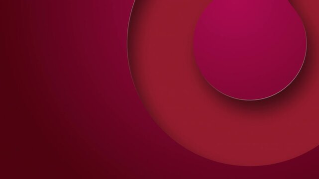 Seamless Loopable Auburn Color Donut Circle on French Puce Color Background