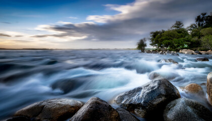 The dance of clouds, the flow of water, and the play of light all capture the passage of time.
