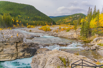 Elbow Falls in the Kananaskis provincial park Alberta