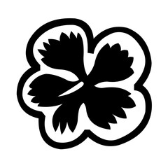 Silhouette of a Hibiscus Blossom