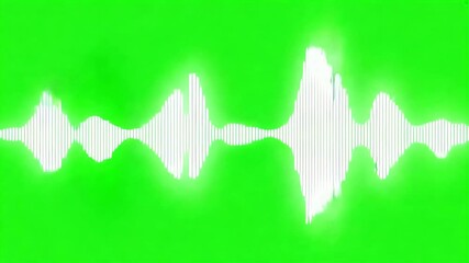 music sound wave animation minimalistic form ongreen screen digital voice soundtrack equalizer shapes perfect video editing design audio visualizations song speech vector record volume
