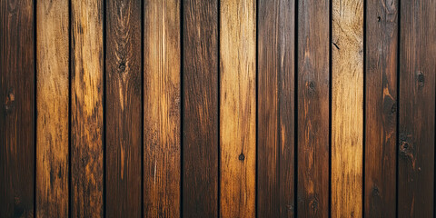 Naklejka premium Wood panel fence texture pattern grain, wooden background graphic resource, timbre rough woody brown rustic backdrop