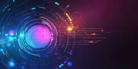 Obraz premium abstract technology communication concept vector background 