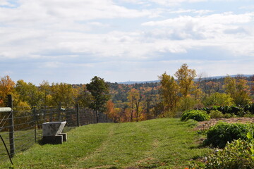 Fall in New England. The Horizons