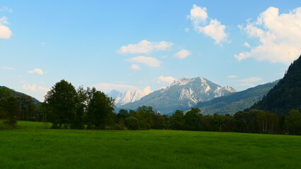 Fototapeta premium die Buchsteingruppe, gesehen vom Pürgschachen-Moor